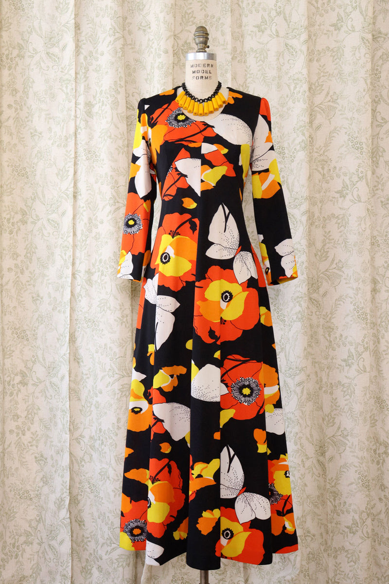 Poppy Butterfly Print Maxi L