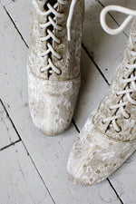 Tapestry Granny Boots 9 1/2