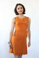 Pumpkin Linen Shift S/M