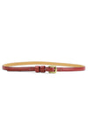 Maroon Skinny Belt