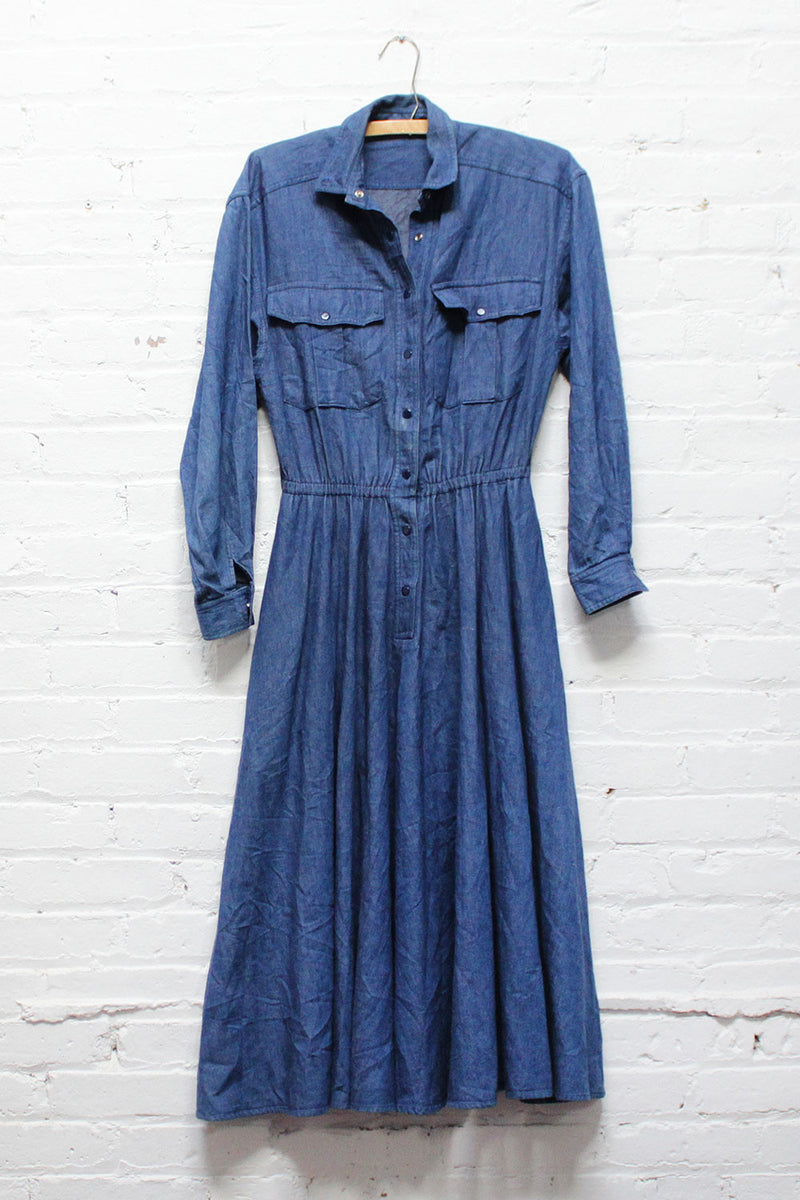 Dark Denim Dress M