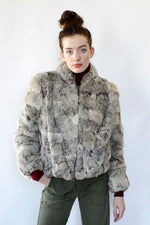Ruby Rabbit Fur Short Coat S/M