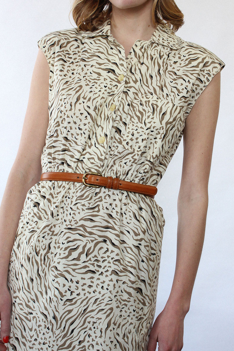 Tiger Beat Cotton Dress XS/S