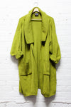 Slouchy Chartreuse Cardigan