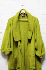 Slouchy Chartreuse Cardigan