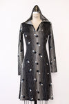 Hooded Graphic Print Dress S-S/M