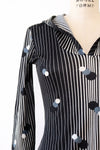 Hooded Graphic Print Dress S-S/M