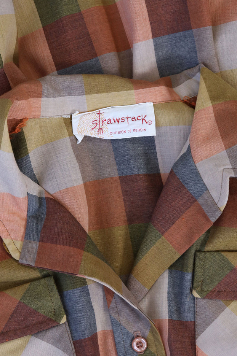 Strawstack County Fair Plaid Dress M/L
