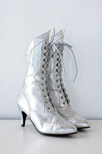 Silver Granny Boots 7