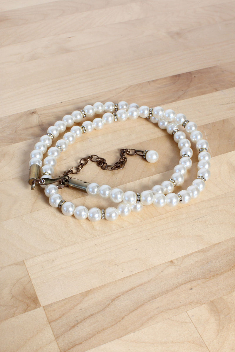 Pearl Rhinestone Belt