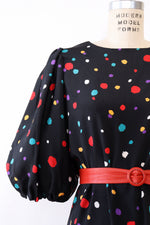 Rainbow Puffed Sleeve Dress S
