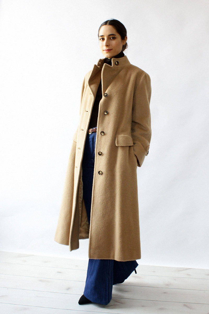 Pierre Cardin 1970s Camel Coat S