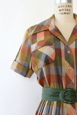 Strawstack County Fair Plaid Dress M/L