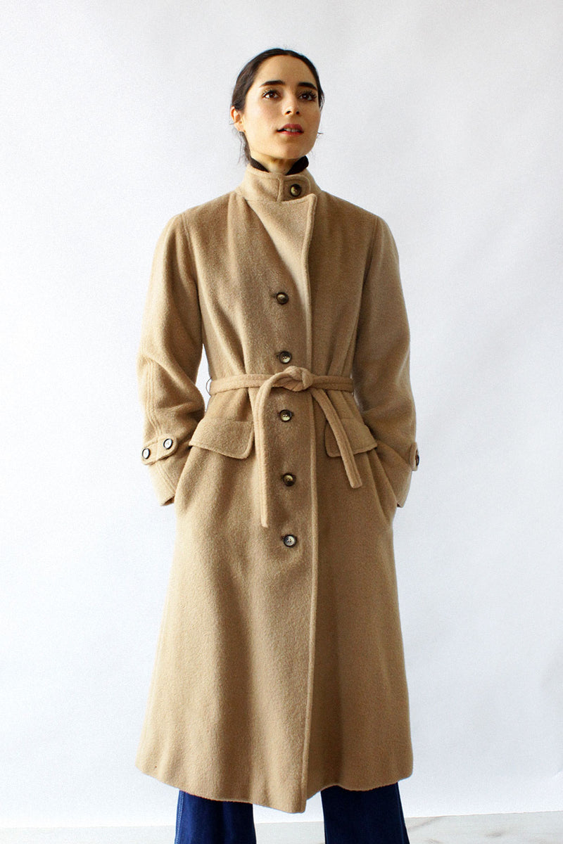 Pierre Cardin 1970s Camel Coat S