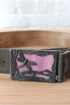 Stained Glass Dragonfly Buckle Belt S-L