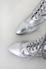 Silver Granny Boots 7