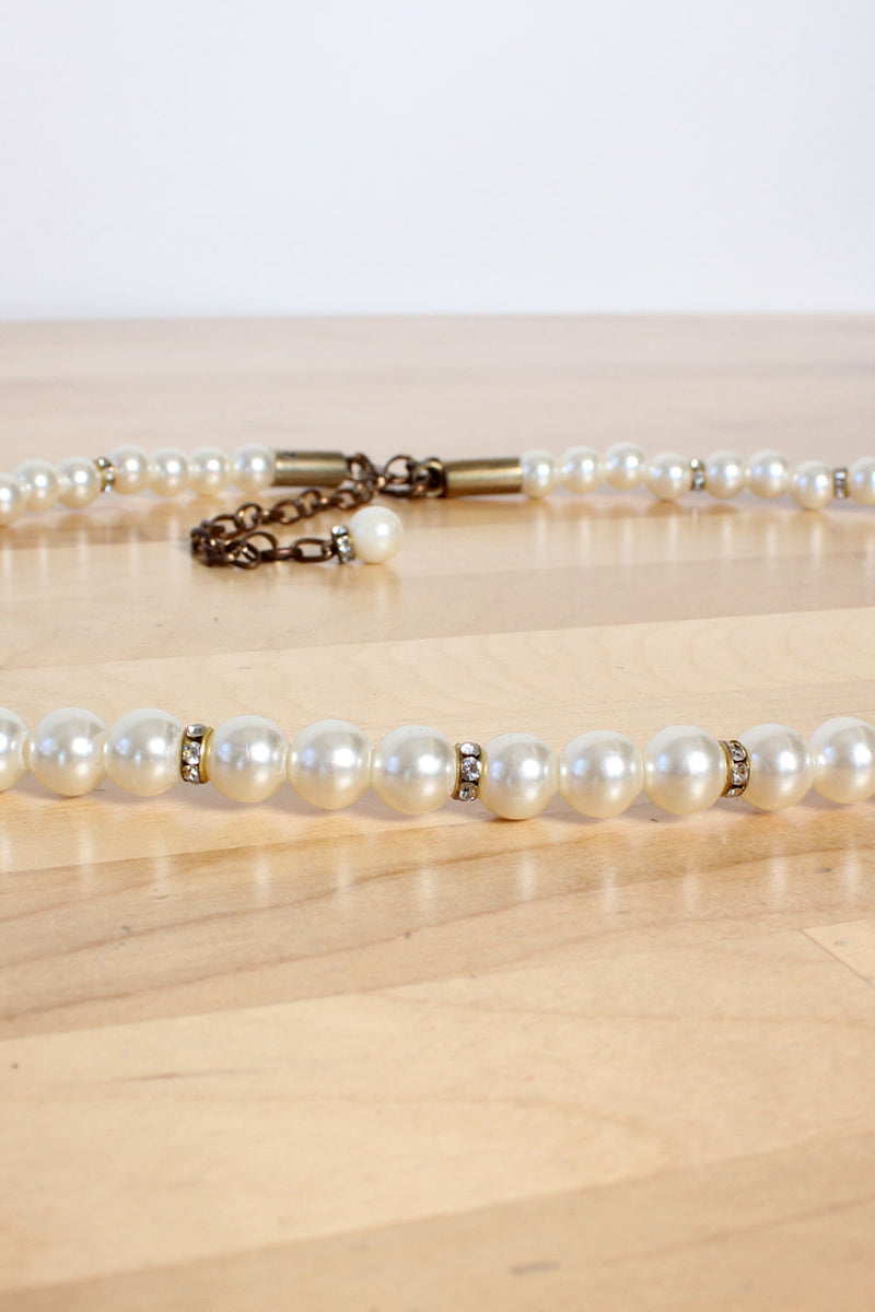Pearl Rhinestone Belt