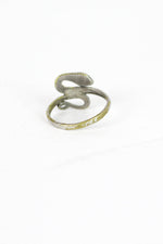Snake Silvertone Ring