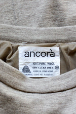 Oatmeal Wool Pencil Skirt S/M