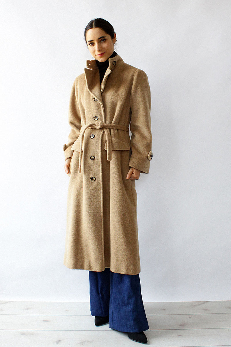 Pierre Cardin 1970s Camel Coat S