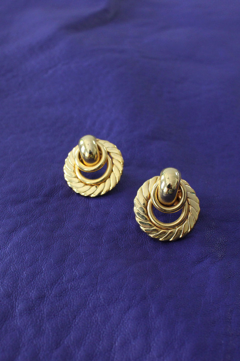 Honey Golden Coil Earrings