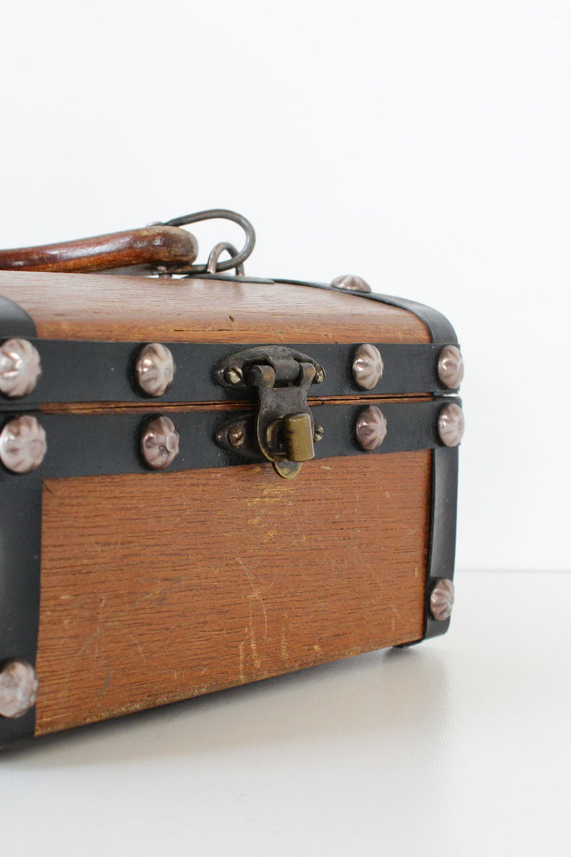 Treasure Chest Wood Handbag