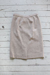 Oatmeal Wool Pencil Skirt S/M