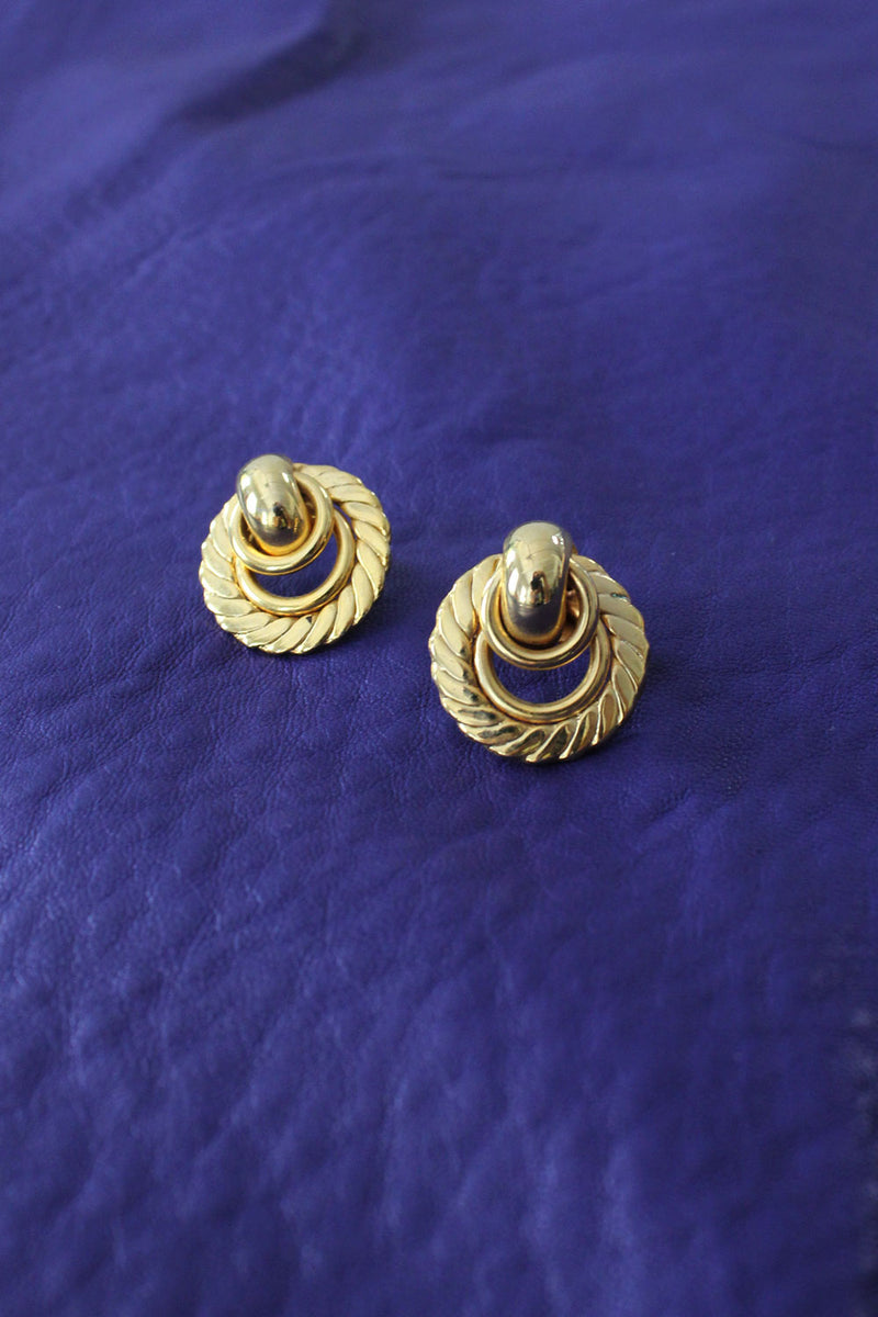 Honey Golden Coil Earrings