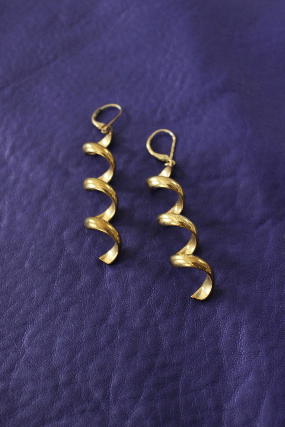 Brass Coil Dangles