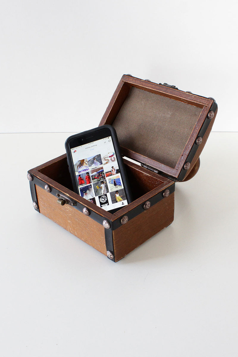 Treasure Chest Wood Handbag