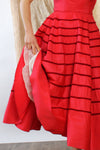 Scarlet 1950s Taffeta Ruffle Dress XS