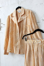 Marinelli Silk Faux Bois Ensemble S/M