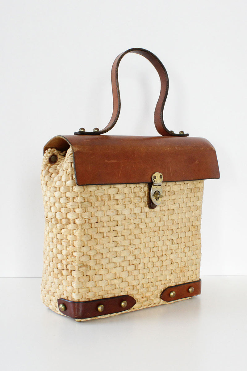 John Romain Straw Daytrip Bag OMNIA