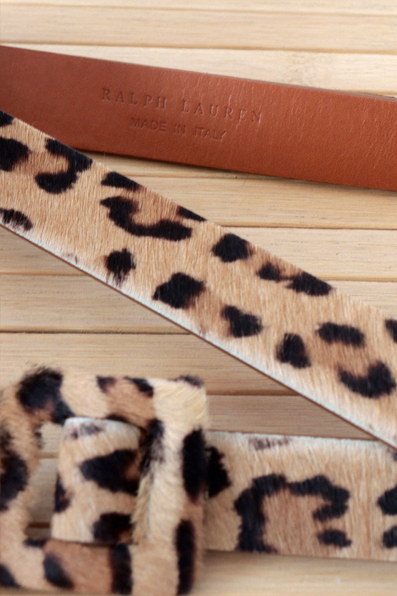 Ralph Lauren Leopard Print Belt XS-M