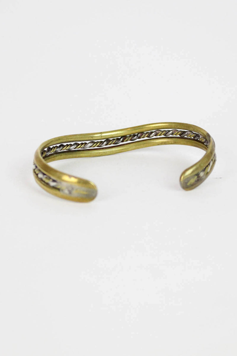 Wavy Mixed Metal Bracelet