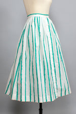 Still Waters Striped Full Skirt M