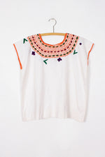 Naranja Huipil Top