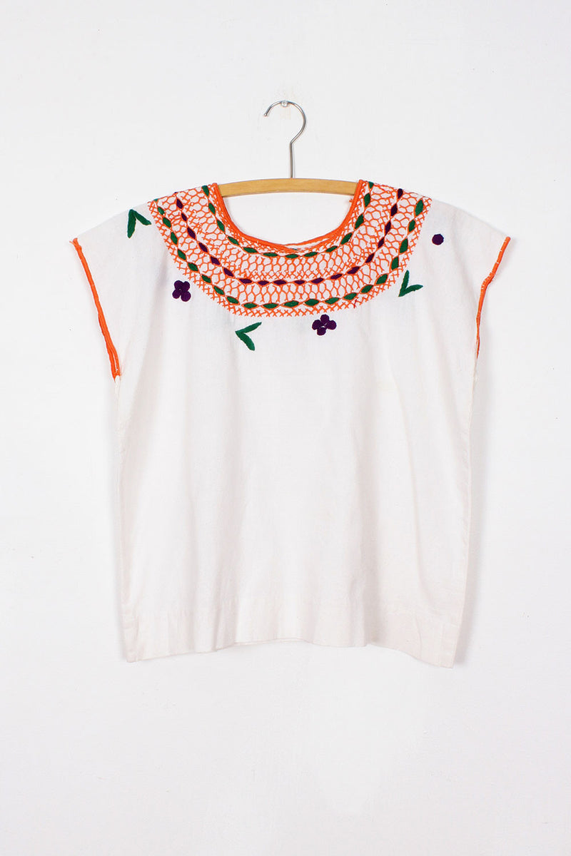 Naranja Huipil Top