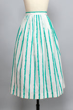 Still Waters Striped Full Skirt M
