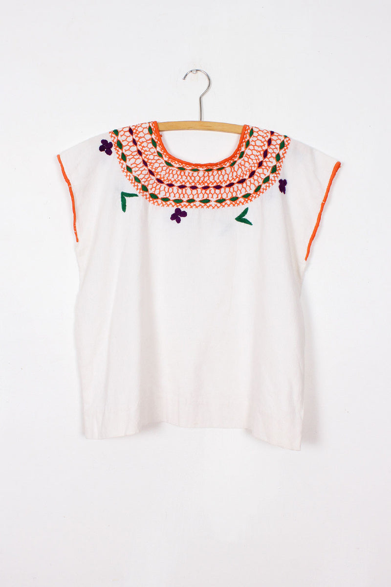 Naranja Huipil Top