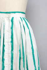 Still Waters Striped Full Skirt M