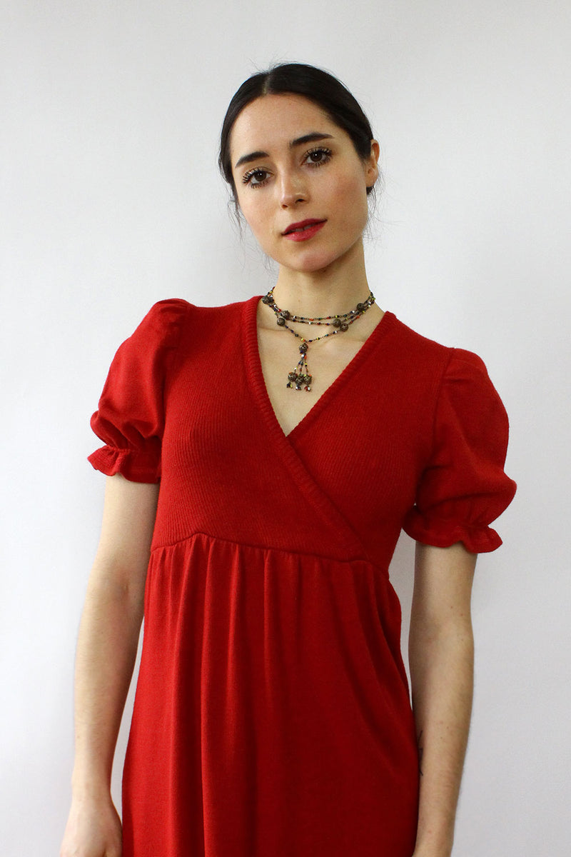 Puff Sleeve Fairy Tale Maxi Dress
