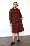 Bromleigh Tweed Plaid Coat M/L