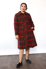 Bromleigh Tweed Plaid Coat M/L