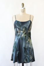 Inky Watercolor Silk Slip M