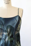 Inky Watercolor Silk Slip M