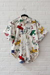Aeroplane Novelty Buttondown S/M
