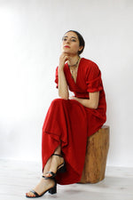 Puff Sleeve Fairy Tale Maxi Dress