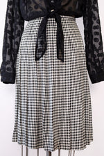 Checkered Pleat Skirt XS