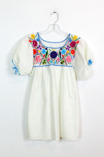 Chiapas embroidered smock blouse M